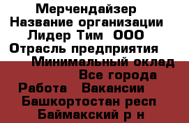 Мерчендайзер › Название организации ­ Лидер Тим, ООО › Отрасль предприятия ­ BTL › Минимальный оклад ­ 17 000 - Все города Работа » Вакансии   . Башкортостан респ.,Баймакский р-н